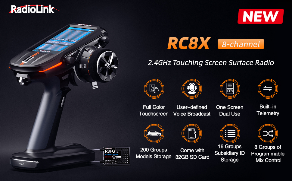 Radiolink rc8x v2.1 r8fg receiver