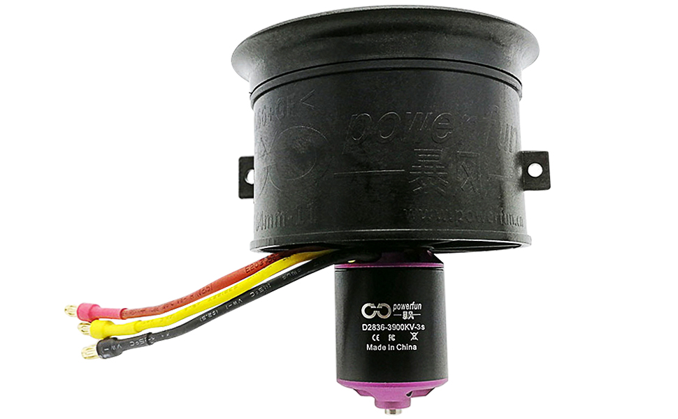 64mm EDF,Powerfun EDF,64mm 11 blades ducted fan,fan,brushless motor 3900KV 3S,RC brushless motor 